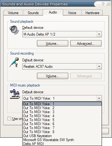 windows xp sounds midi